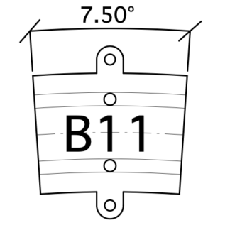 B11 Bogen R189 7,5° G=12