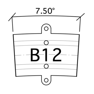 B12 Bogen R231 7,5° G=12