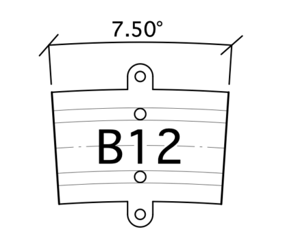 B12 Bogen R231 7,5° G=12