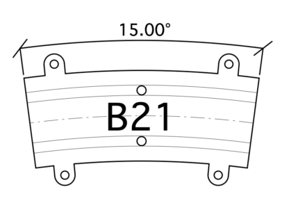 B21 Bogen R189 15° G=12
