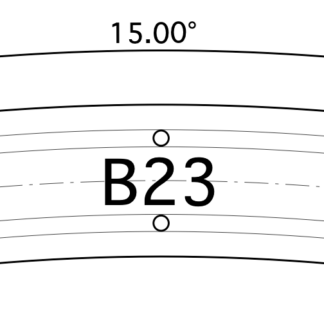 B23 Bogen R273 15° G=12