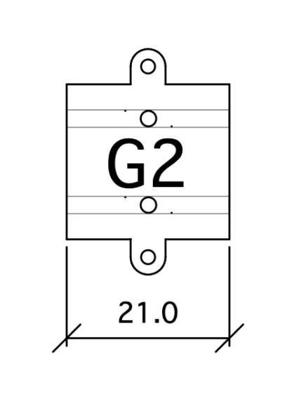 G2 Gerade 21 mm G=12