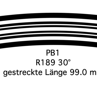 Gleis Kurve (PB1 Profil R189 30° G=12)