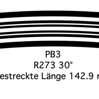Gleis Kurve (PB3 Profil R373 30° G=12)