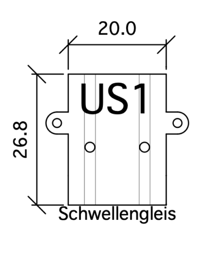 US1 Übergang Schwellengleis G=12