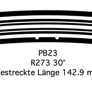 Gleise Kurve (PB23 Profil R273 30° G=9)