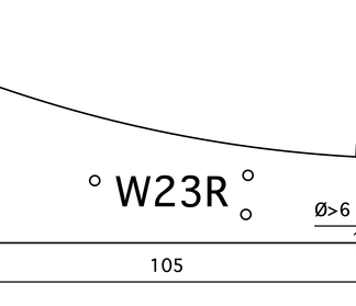 Weiche rechts R23