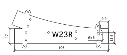 Weiche rechts R23