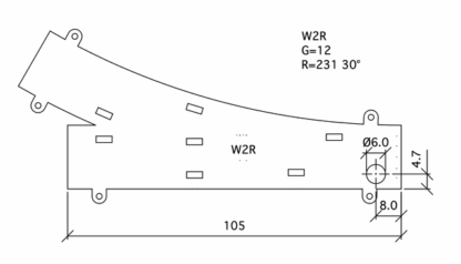 W2R Weiche R231 G=12